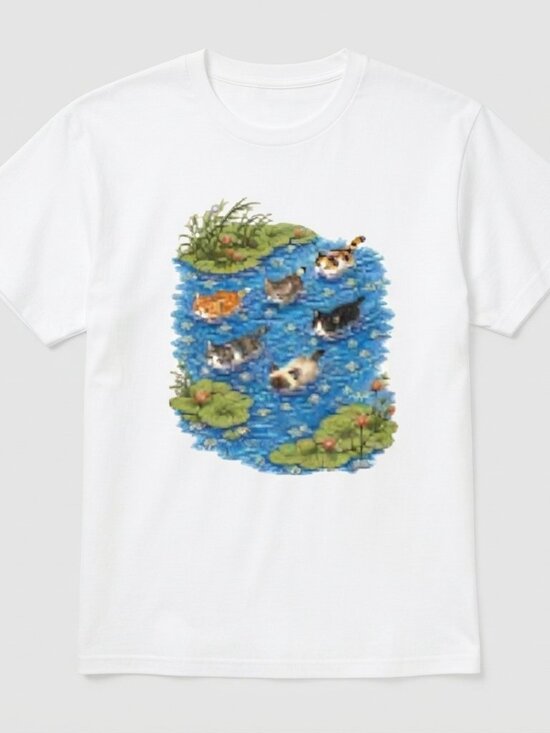 George P Other - Swimming Cats T Shirt
